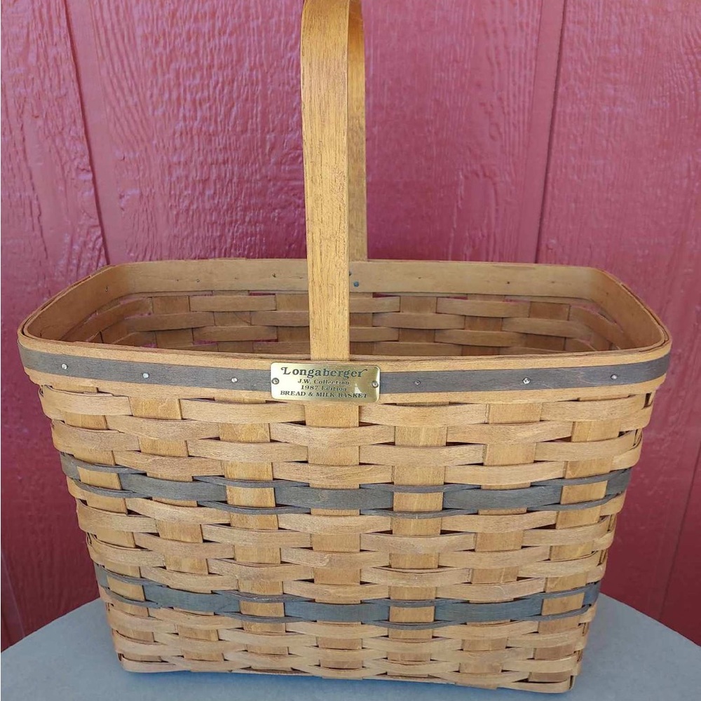Longaberger J.W. Collection Bread and Milk Basket.